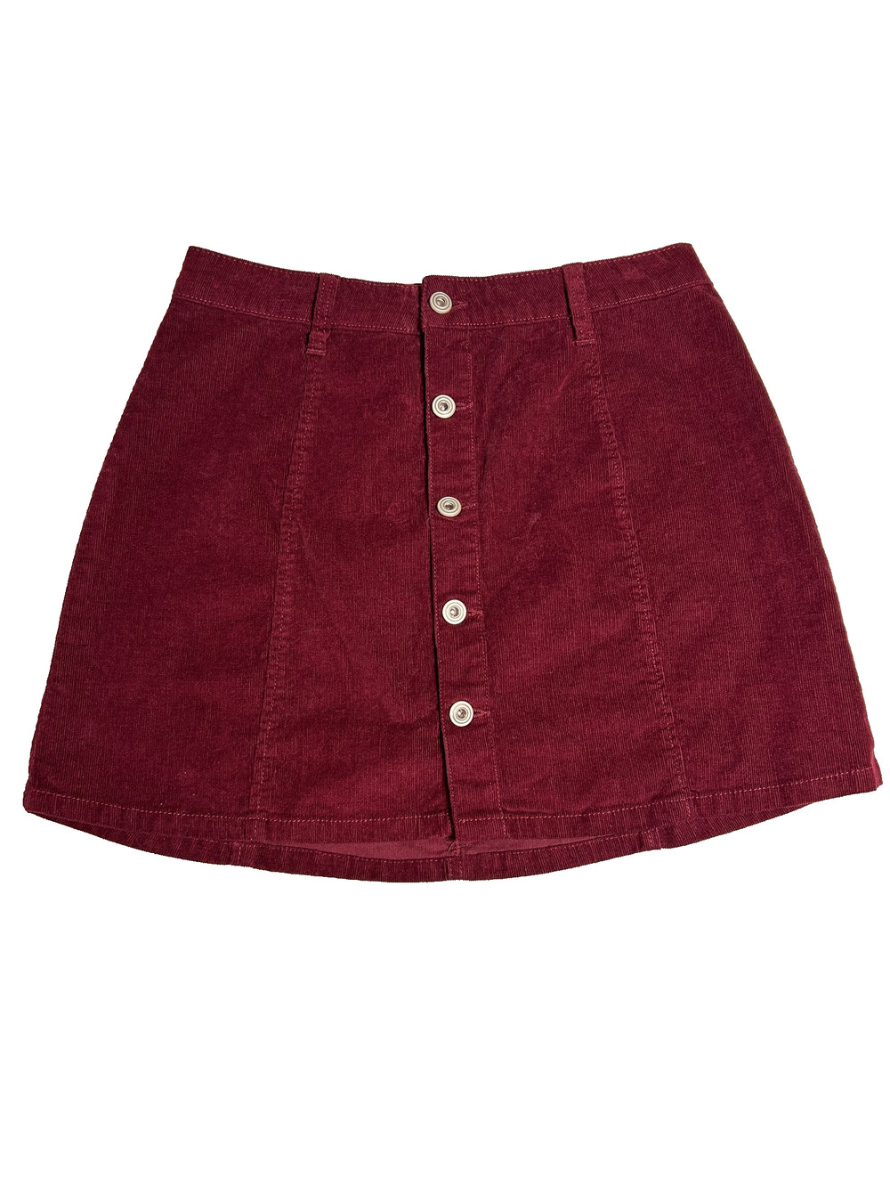 RE Generation Corduroy Burgundy Mini Skirt Womens Small Winter Preppy 90s Retro